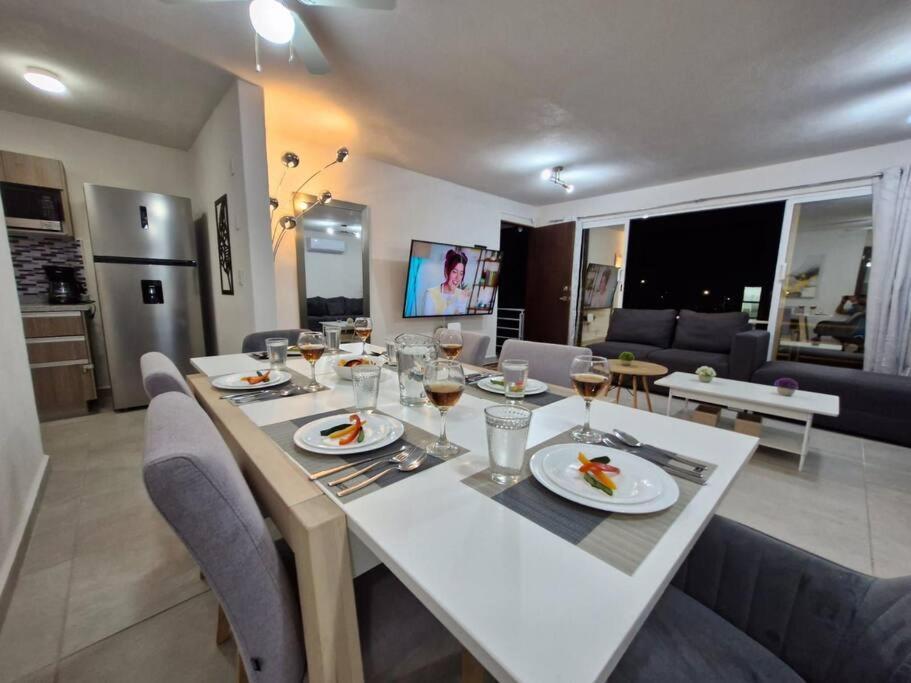Depto. Con Club De Playa Apartment Acapulco Bagian luar foto